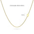 Bold Alphabet Letter Initial Charm Necklace in Gold Tone